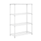 Honey Can Do White 4-Tier Heavy-Duty Adjustable Shelving Unit